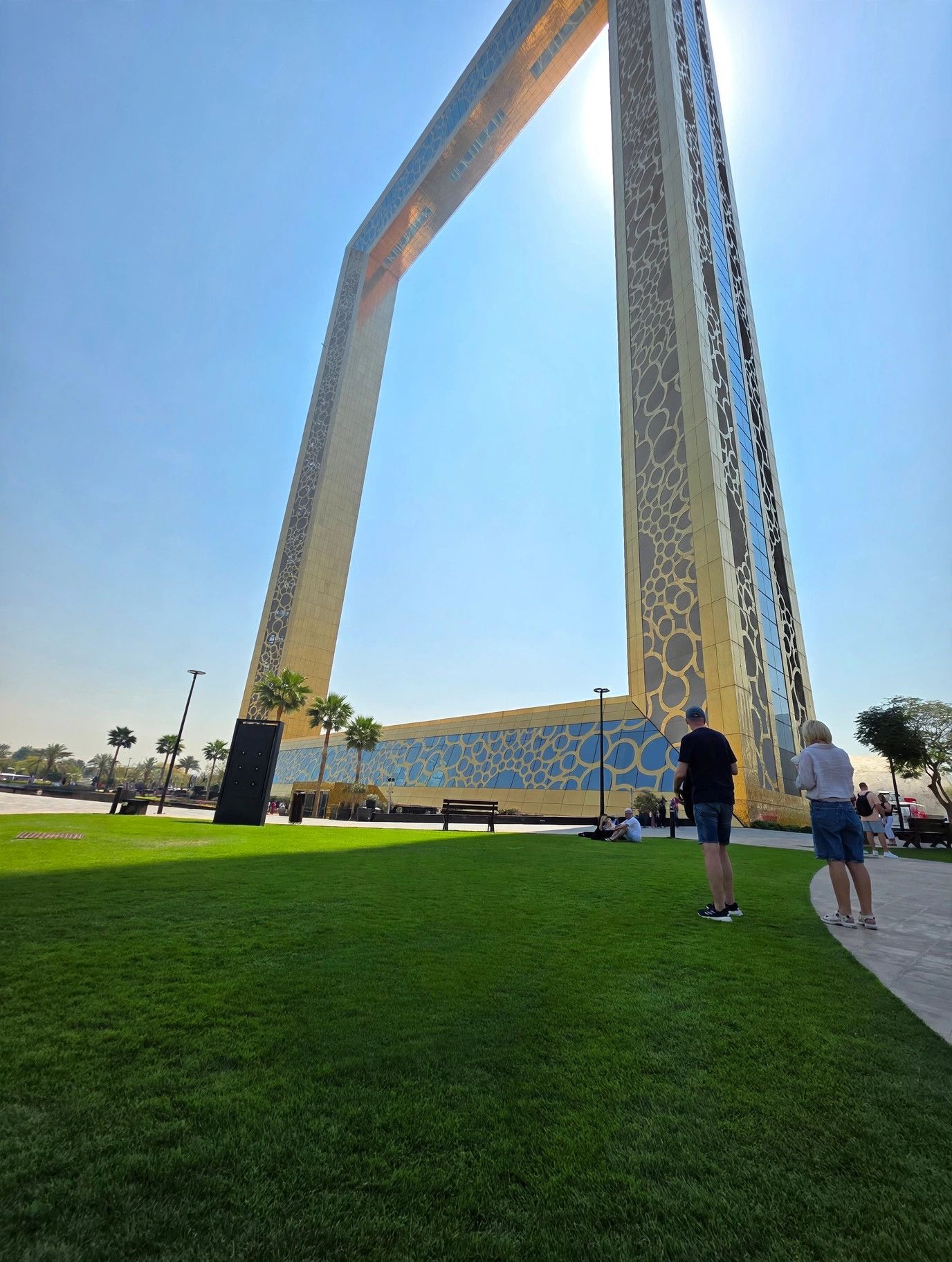 Dubai Frame against the sky